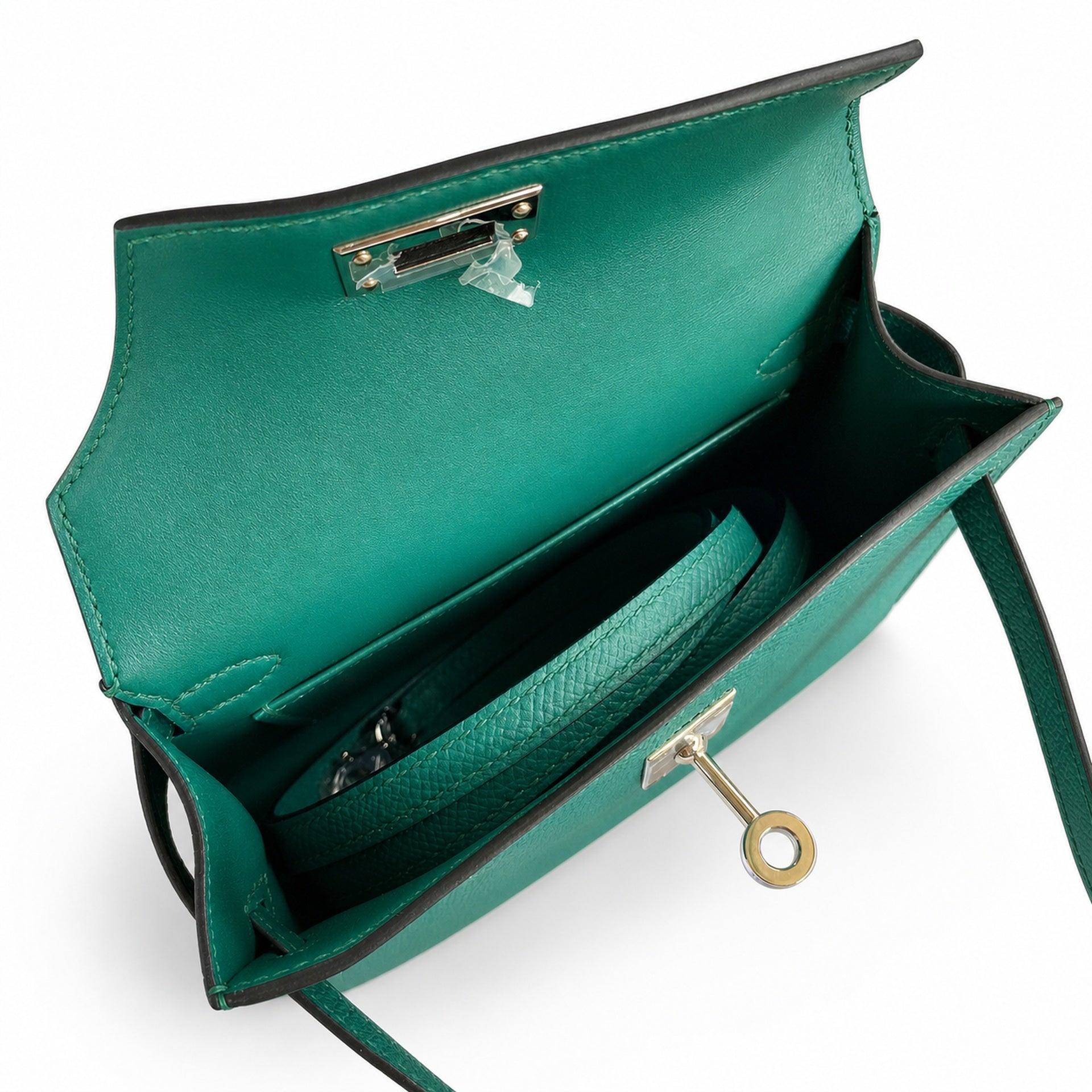 Hermès Kelly Sellier 19 Vert Malachite Epsom Palladium Hardware