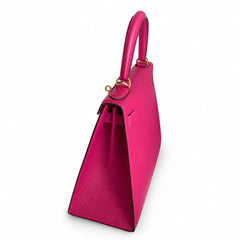 Hermès Mini Kelly II 28cm Rose Pourpre Epsom Calf Leather Gold Hardware