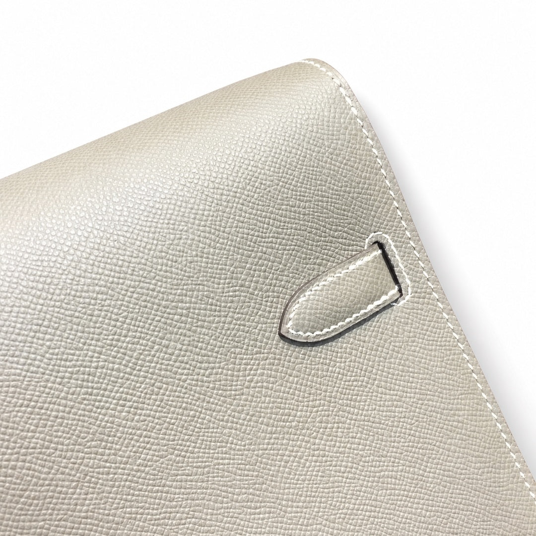 Hermès Kelly Briefcase 38cm Etoupe Epsom Calf Leather Palladium Hardware