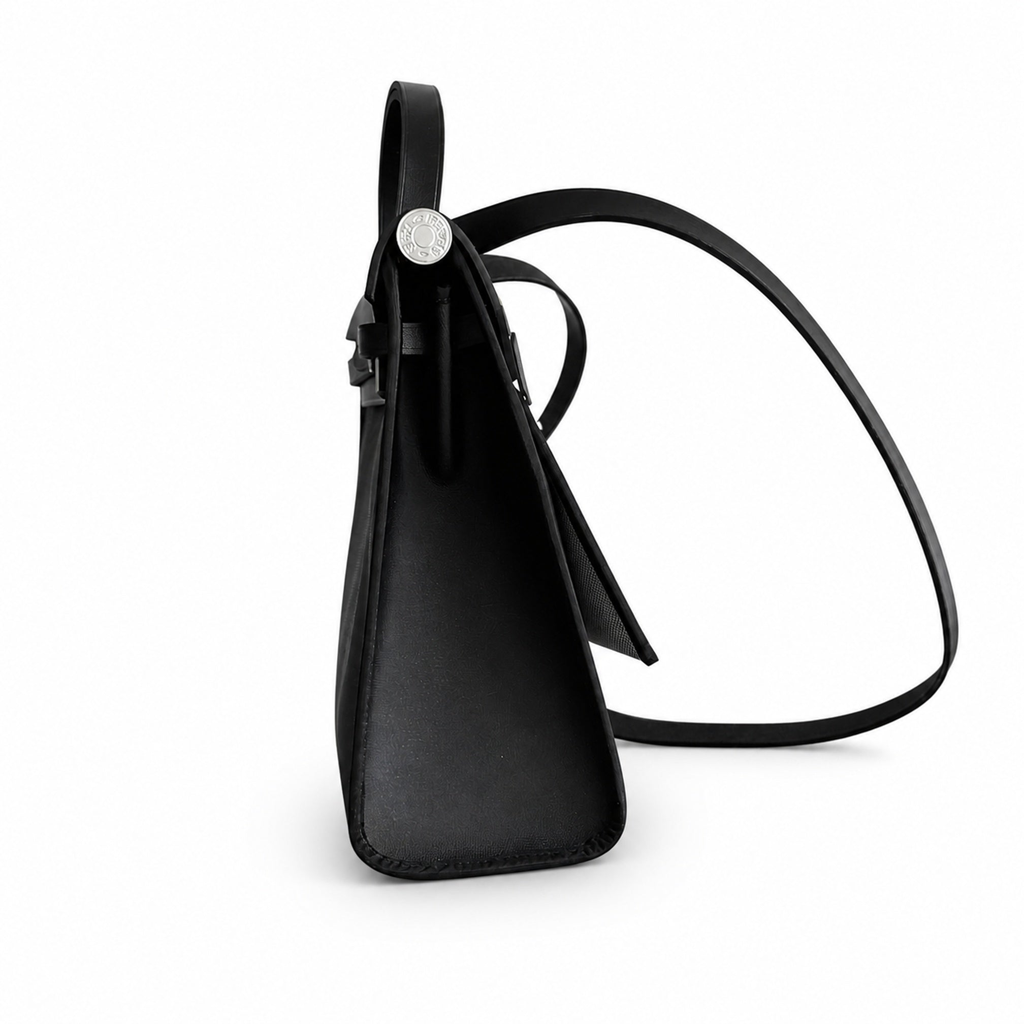 Hermès Herbag Zip 31 All Black Calf Leather Palladium Hardware