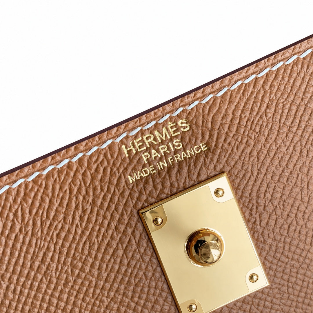 Hermès Kelly II 25cm Gold Epsom Calf Leather Gold Hardware