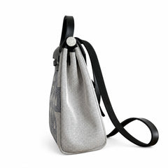 Hermès Herbag Zip 31 Écru Toile H Bleu Marine Chain D'Ancre Print / Noir Vache Hunter Leather Palladium Hardware