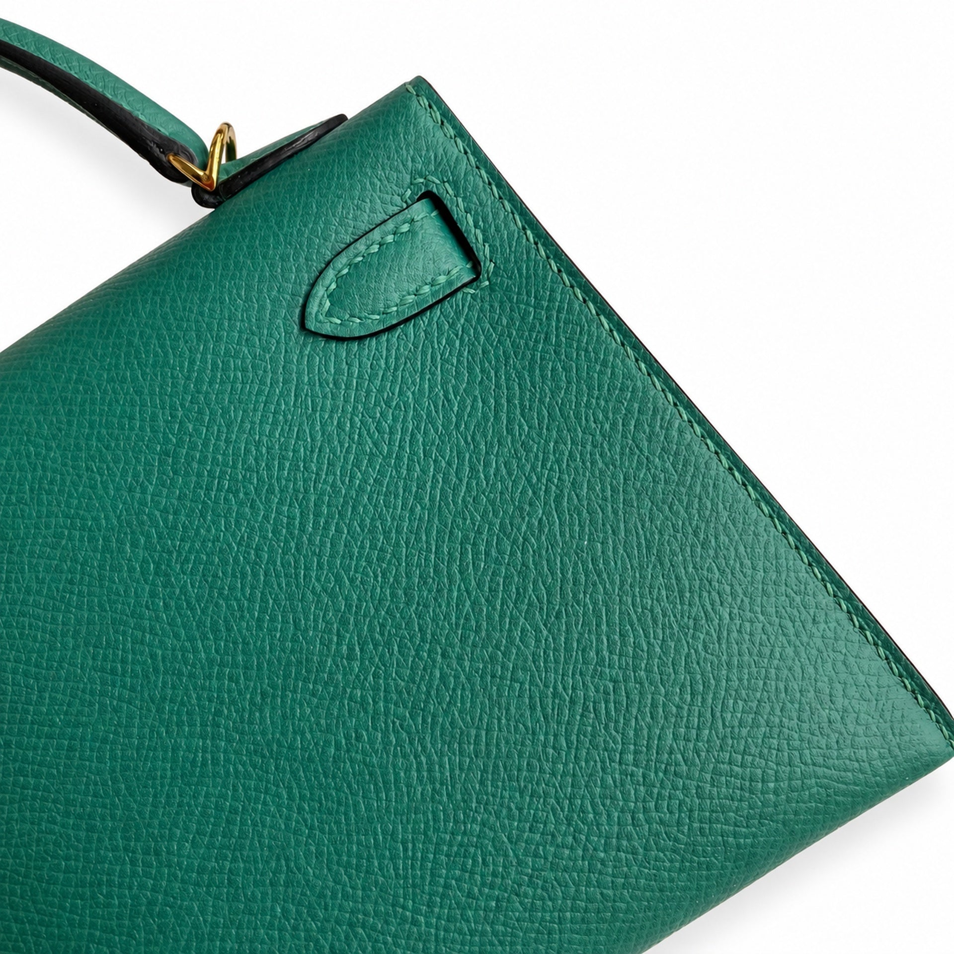 Hermès Kelly Sellier 19 Vert Malachite Epsom Gold Hardware