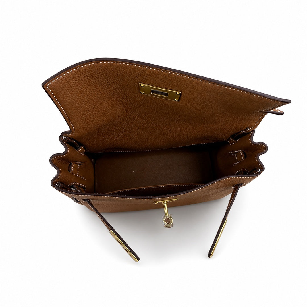 Kelly Messenger PM 27 Veau Togo, Gold, Gold Hardware