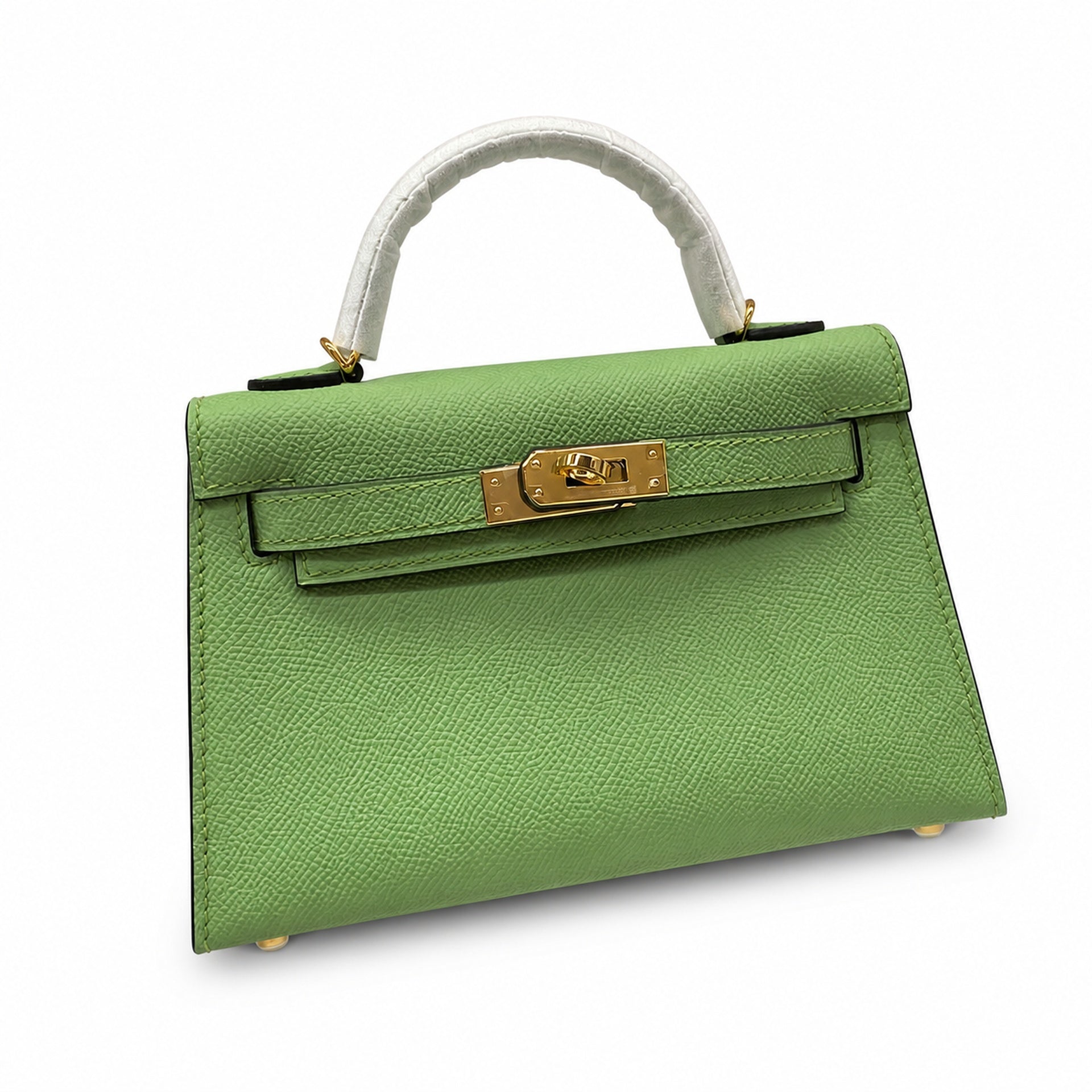 Hermès Kelly Sellier 19 Vert Pomme Epsom Gold Hardware