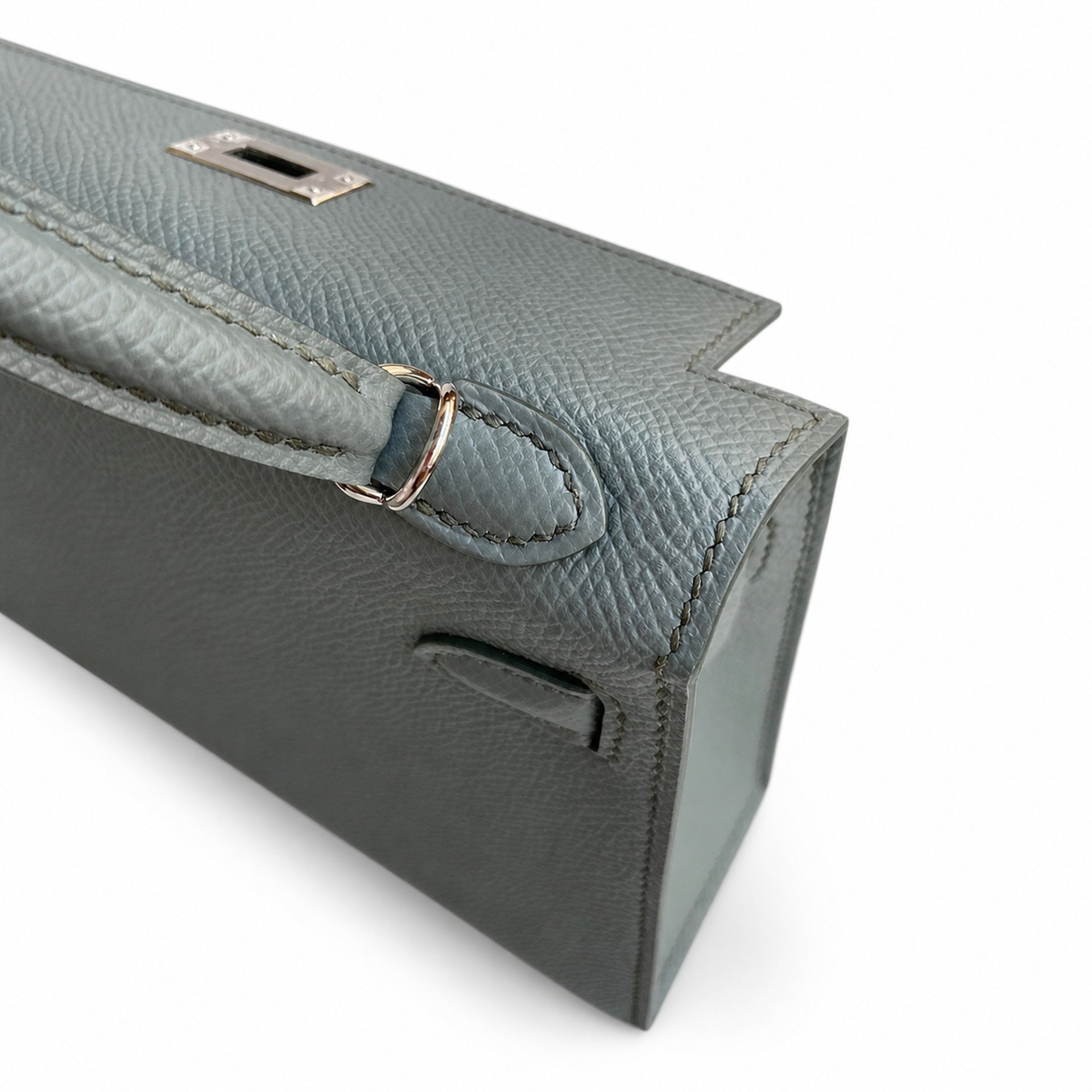 Hermès Kelly Sellier 19 Vert Amande Epsom Palladium Hardware