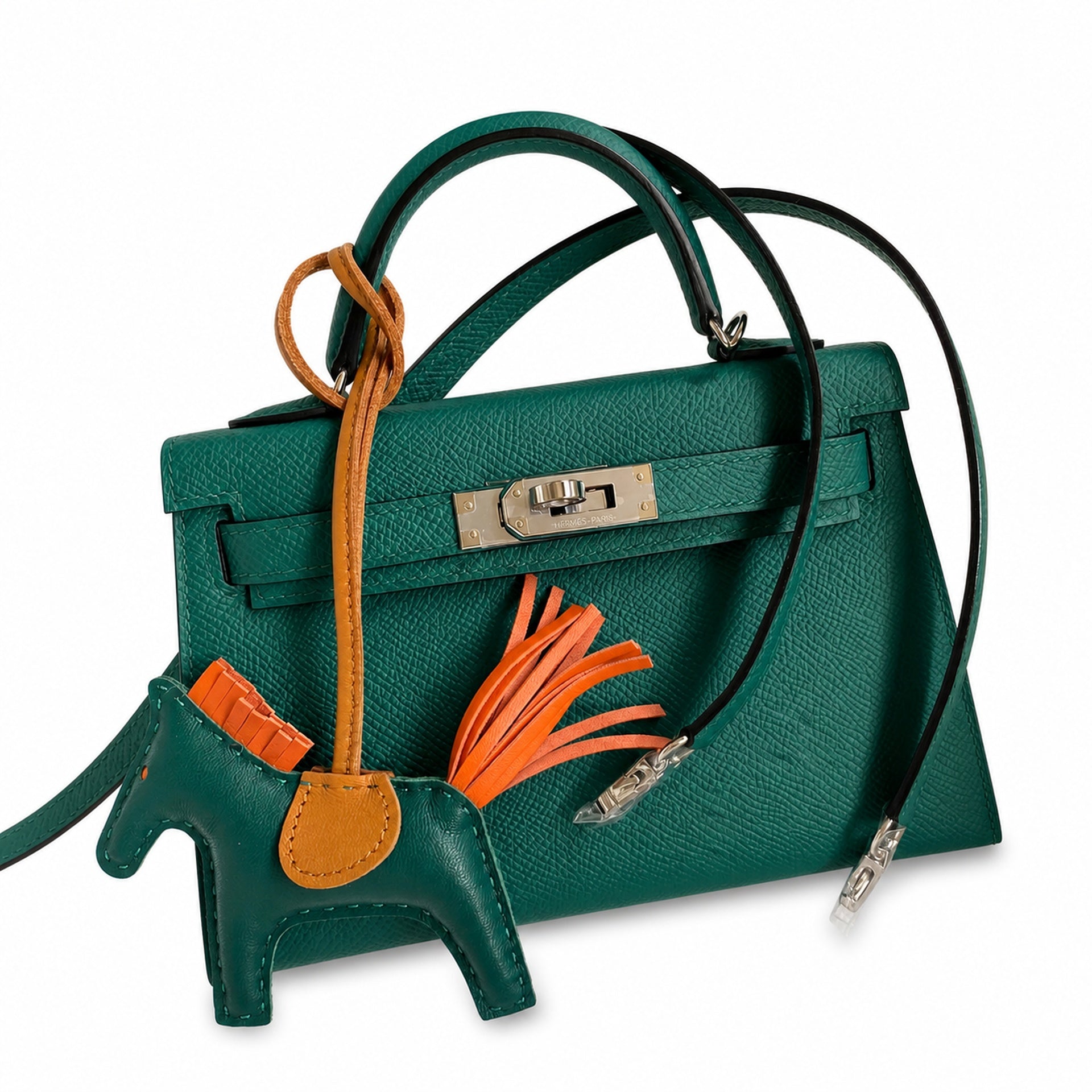 Hermès Kelly Sellier 19 Vert Malachite Epsom Palladium Hardware