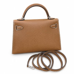 Hermès Kelly Sellier 19 Étoupe Epsom Palladium Hardware