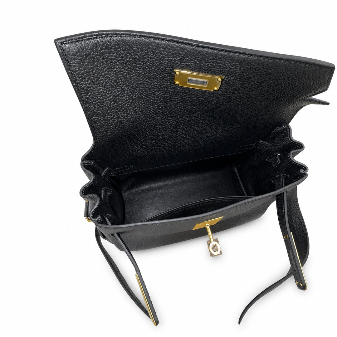 Hermès Kelly Messenger 27cm Noir Togo Calf Leather Gold Hardware