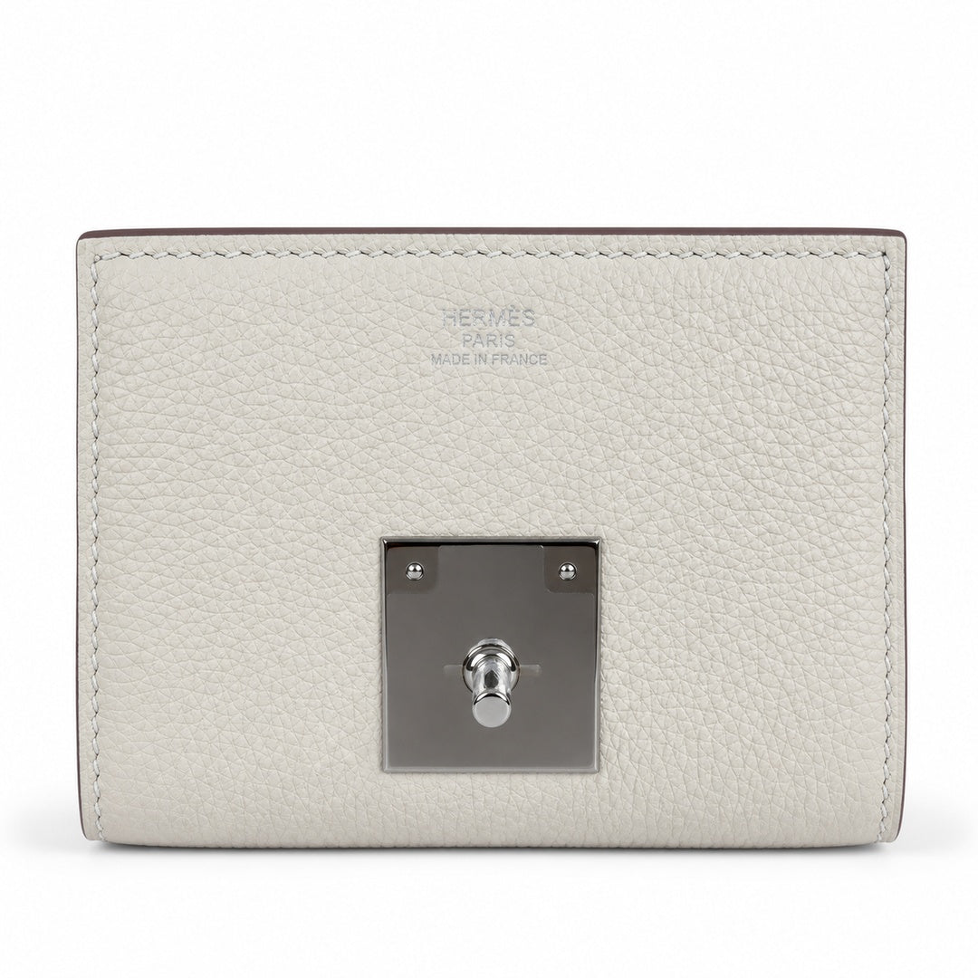 Kelly Messenger PM 27 Veau Togo, Crème Milkshake, Palladium Hardware