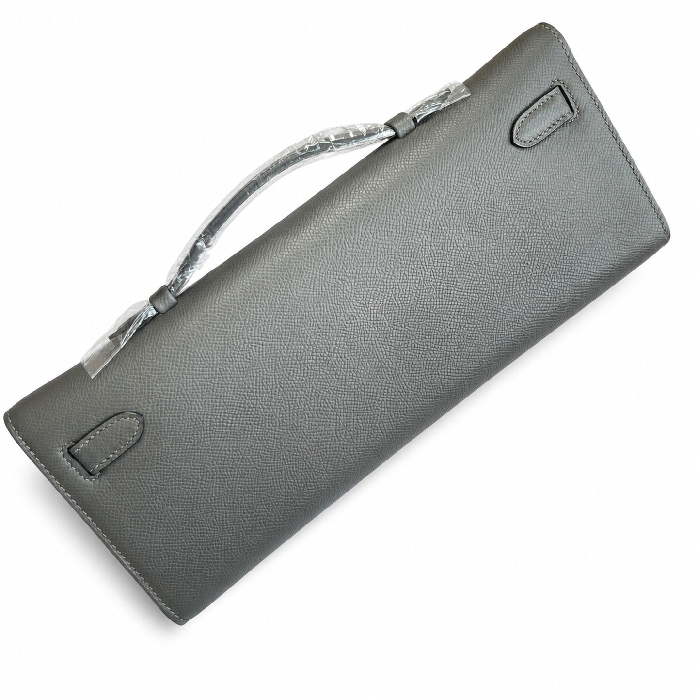 Hermès Kelly Cut 31 Clutch Epsom Leather Picture Pewter Gray