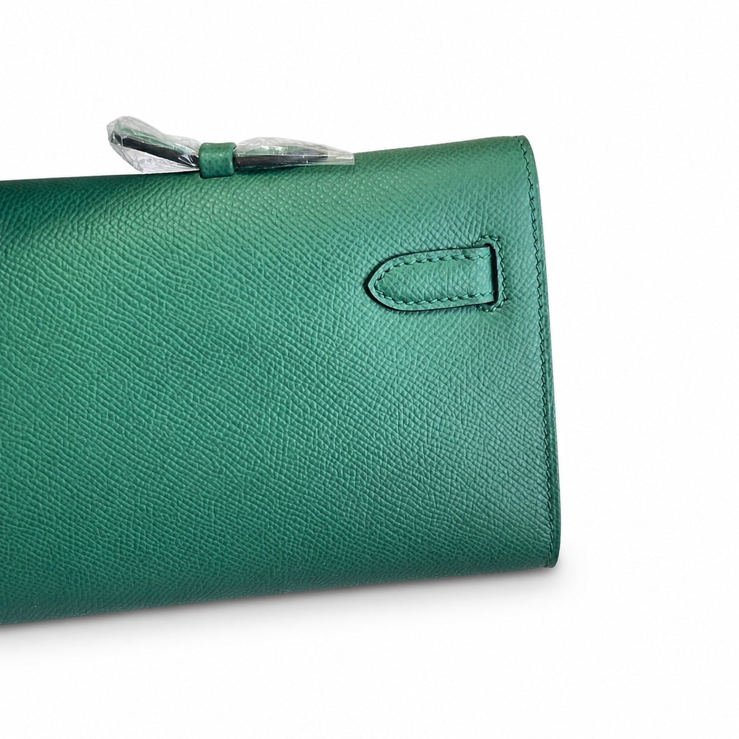Hermès Kelly Cut 31 Clutch Epsom Leather Picture Malachite Green
