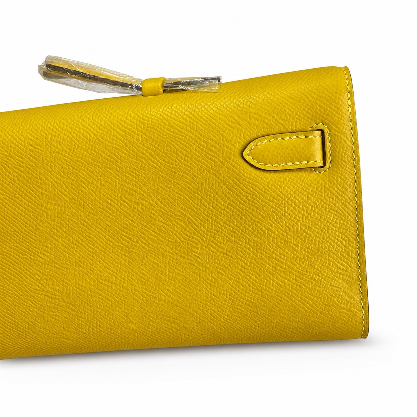 Hermès Kelly Cut 31 Clutch Epsom Leather Picture Amber Yellow