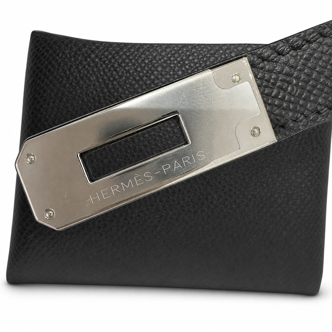 Hermès Kelly Sellier 32cm Noir Epsom Calf Leather Palladium Hardware