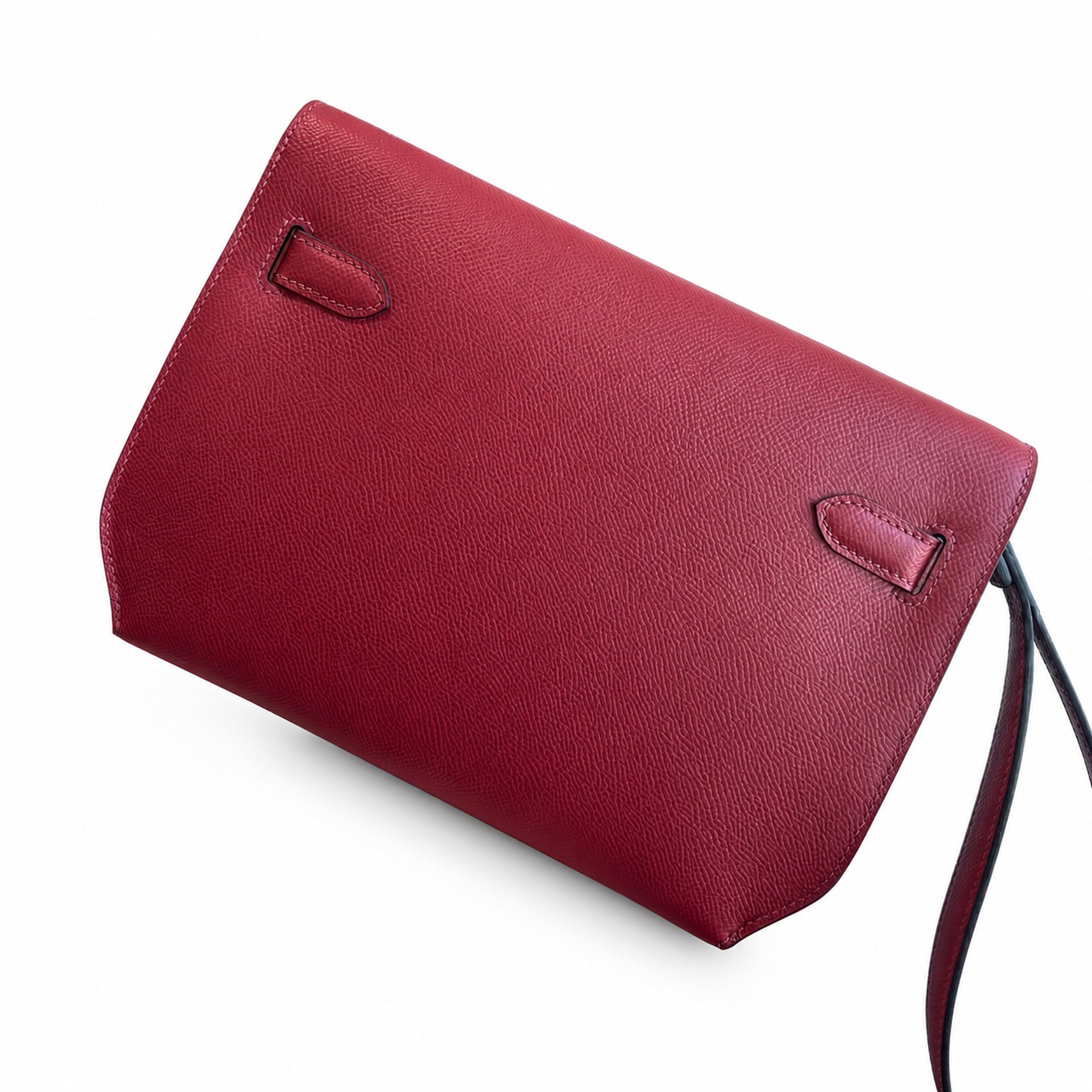 Hermès Kelly Dépêches 25 Rouge Casaque Epsom Calf Leather Palladium Hardware