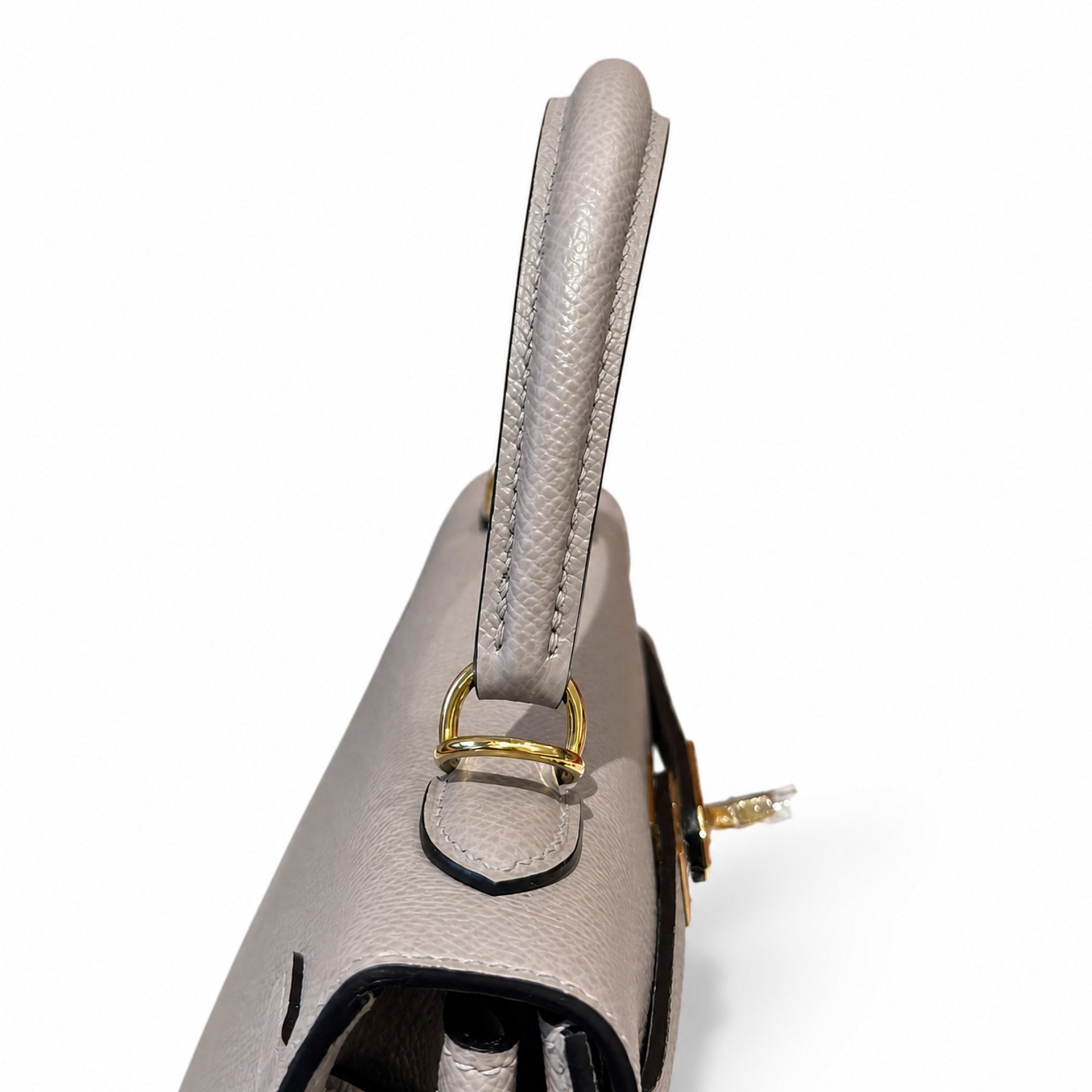 Hermès Kelly Sellier 25 Gris Asphalte Epsom Calf Leather Gold Hardware