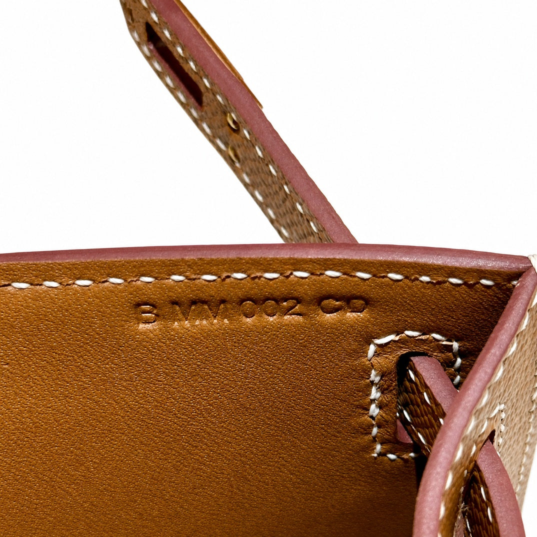 Hermès Mini Kelly II 22cm Gold Epsom Calf Leather Gold Hardware
