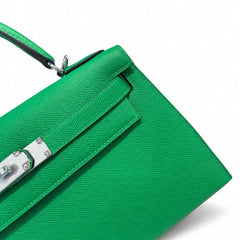 Hermès Kelly II 25cm Bambou Epsom Calf Leather Palladium Hardware
