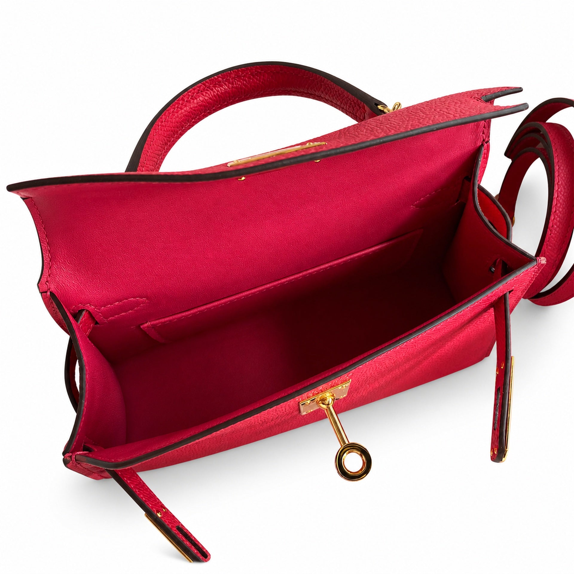 Hermès Kelly Sellier 19 Rose Jaipur Epsom Calf Leather Gold Hardware