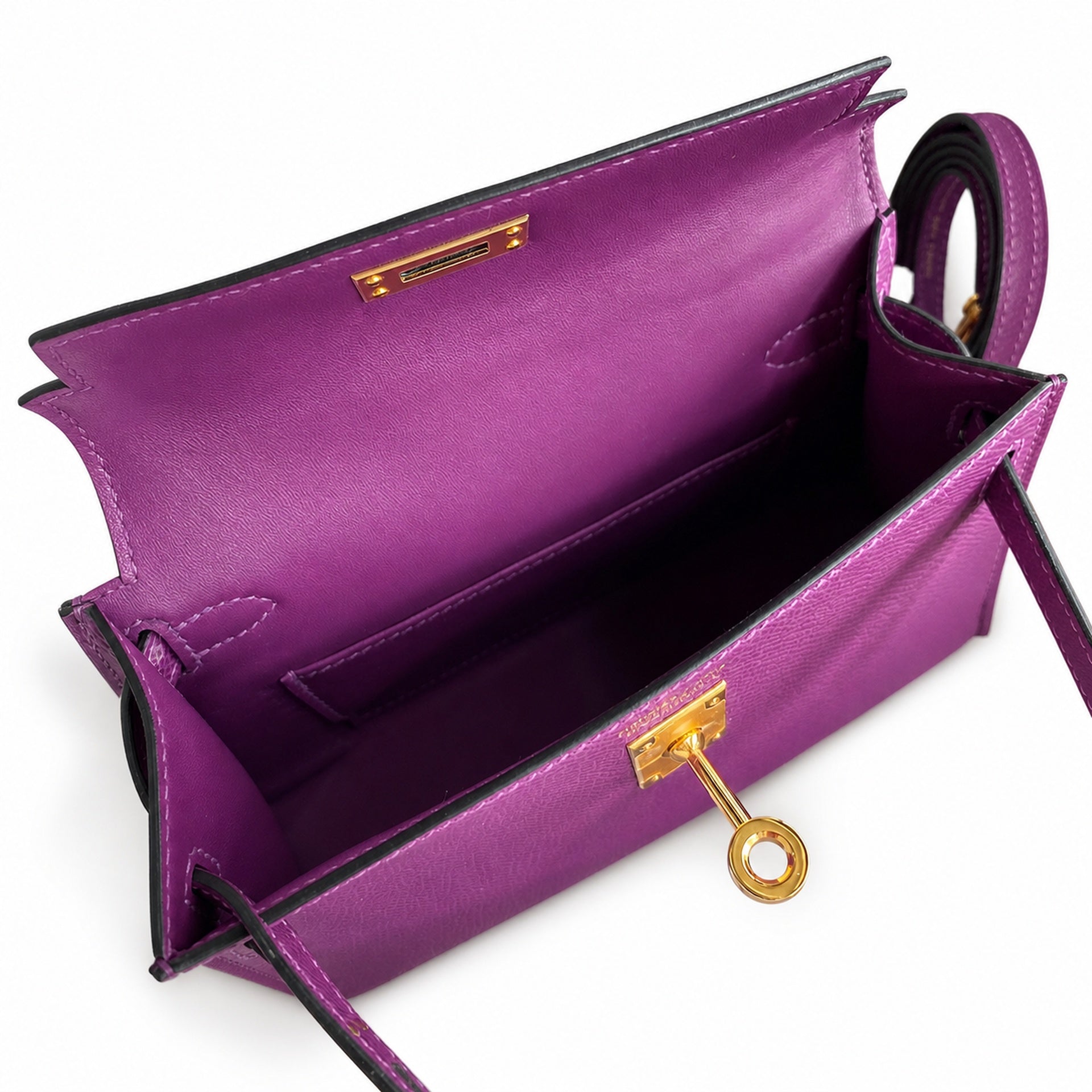 Hermès Kelly Sellier 19 Anémone Epsom Gold Hardware