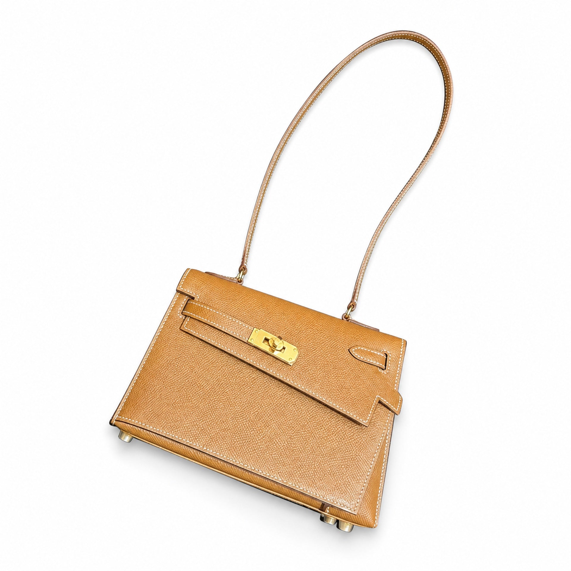 Hermès Kelly Desordre 20 Etoupe Epsom Calf Leather Gold Hardware