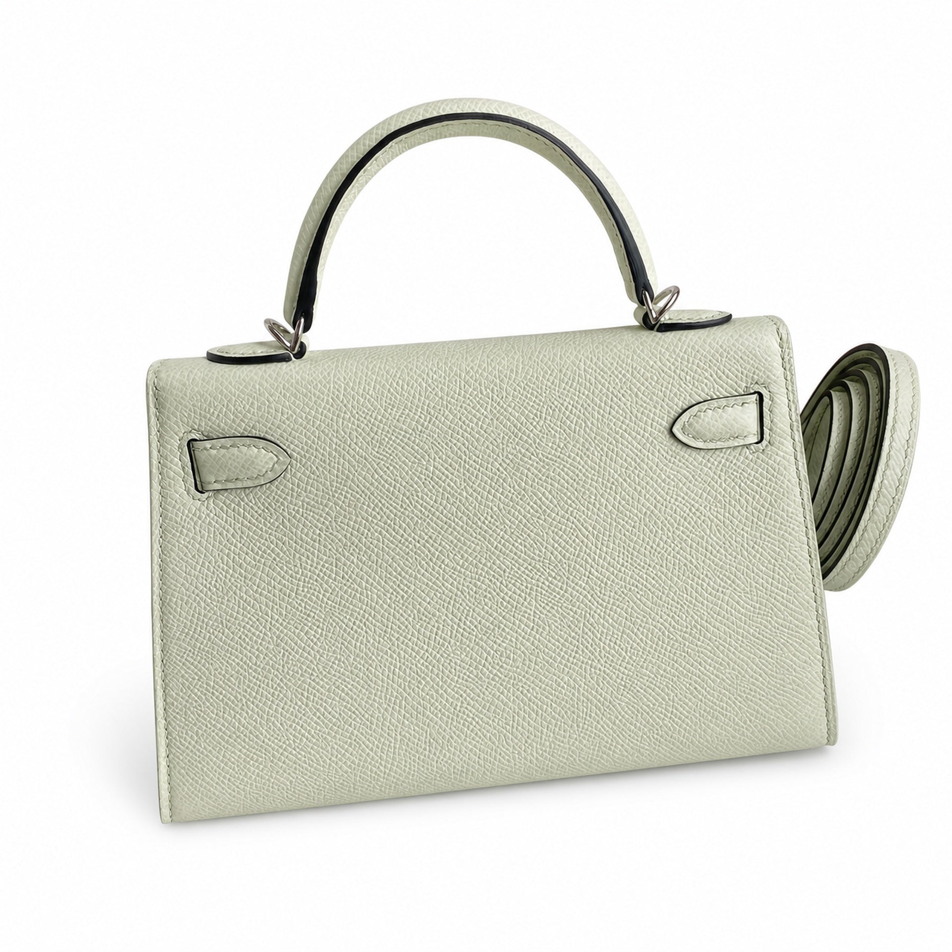 Hermès Kelly Sellier 19 Vert Fizz Epsom Palladium Hardware