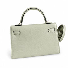 Hermès Kelly Sellier 19 Vert Fizz Epsom Palladium Hardware