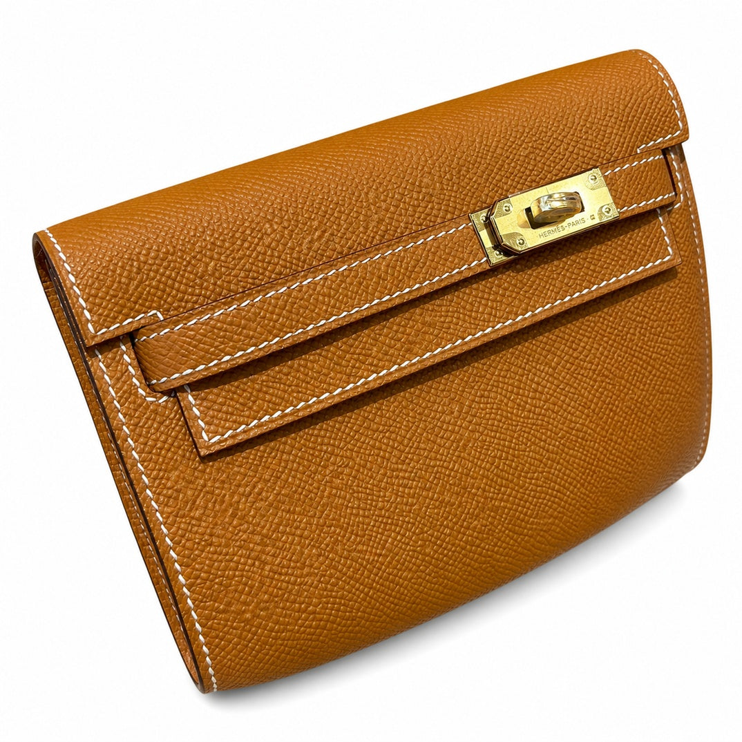 Hermès Kelly To Go Alezan Epsom Calf Leather Gold Hardware
