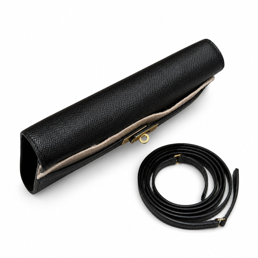Hermès Kelly To Go Noir Epsom Calf Leather Gold Hardware