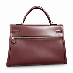 Hermès Box Kelly 35 Lakis Leather Gold Hardware Women Handbag