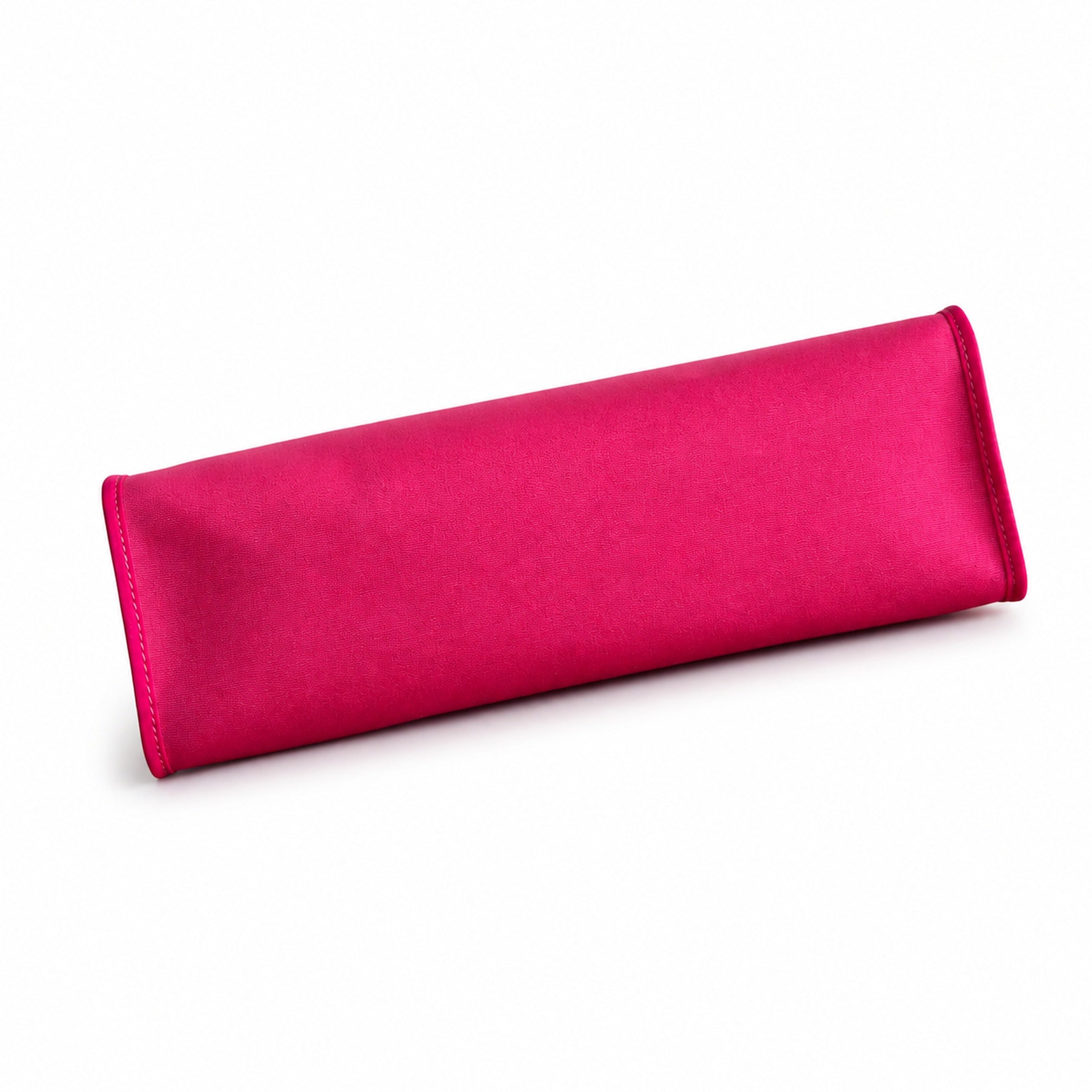 Hermès Herbag 31 Fuchsia Canvas & Caramel Calf Leather Palladium Hardware