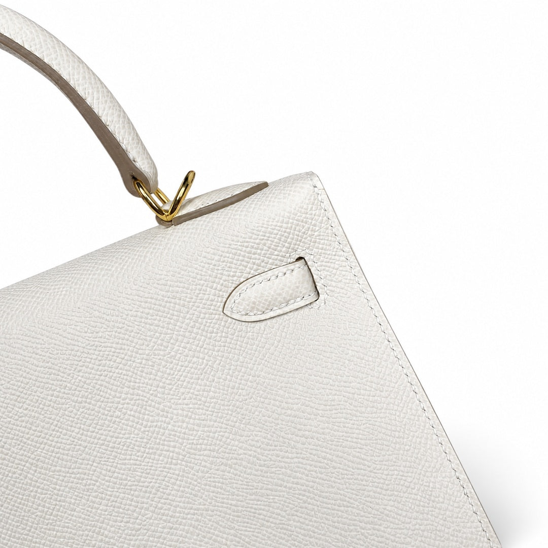 Hermès Kelly Sellier 25cm Milkshake Epsom Calf Leather Gold Hardware