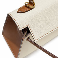 Hermès Kelly 25 Color-Block Epsom Gold Hardware