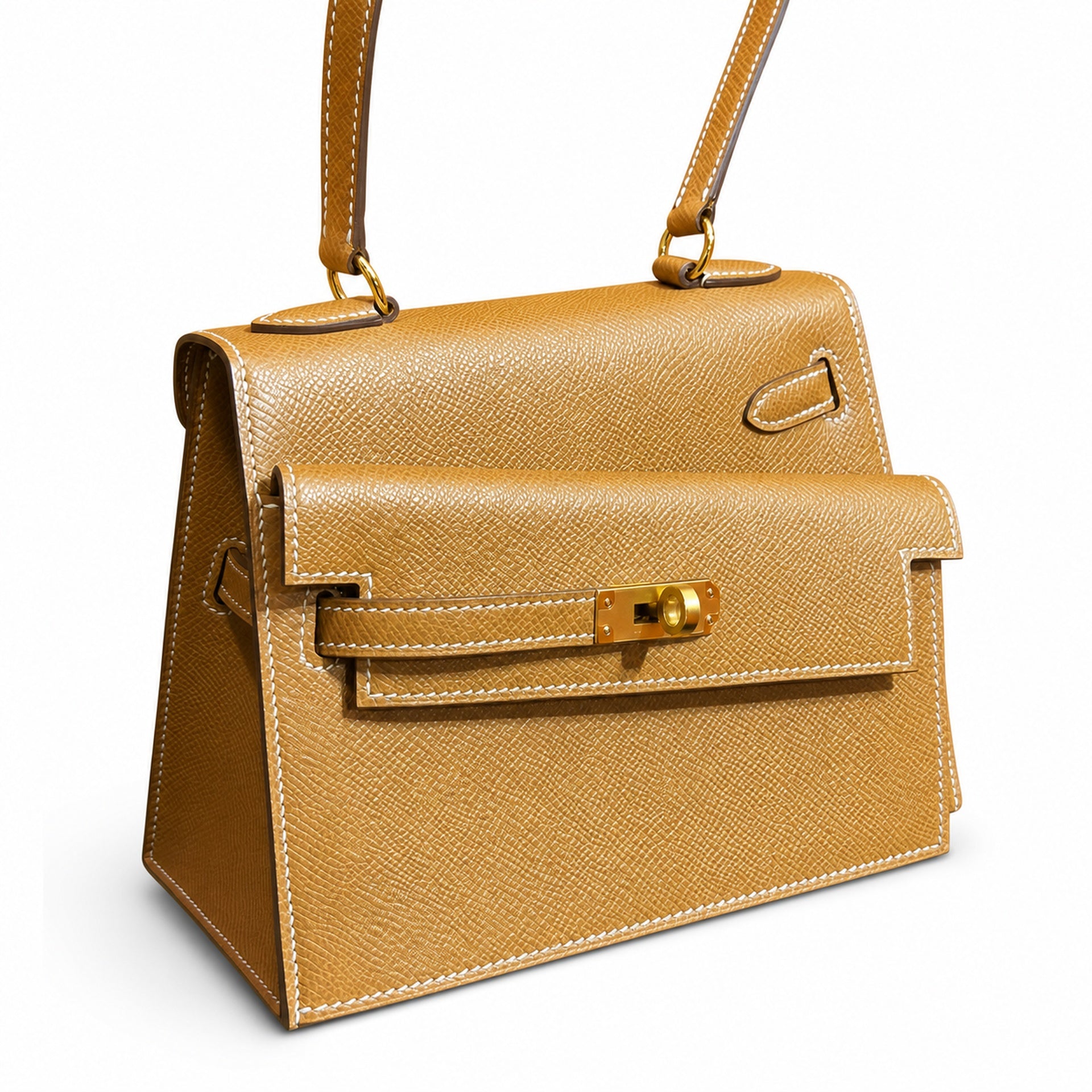 Hermès Kelly Desordre 20 Alezan Epsom Calf Leather Gold Hardware