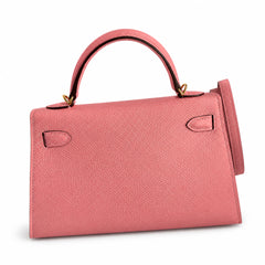Hermès Kelly Sellier 19 Rose Confetti Epsom Gold Hardware