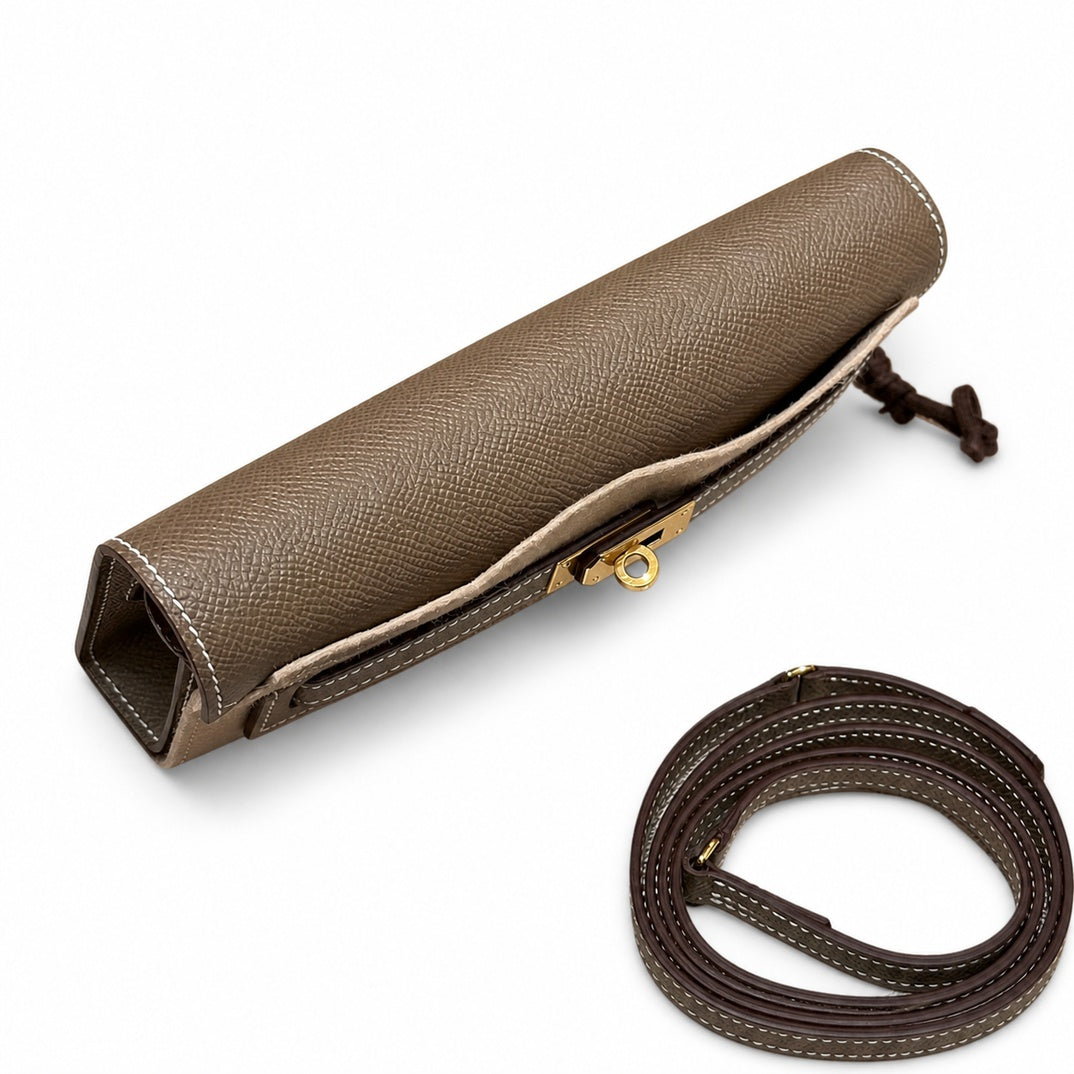 Hermès Kelly To Go Etoupe Epsom Calf Leather Gold Hardware