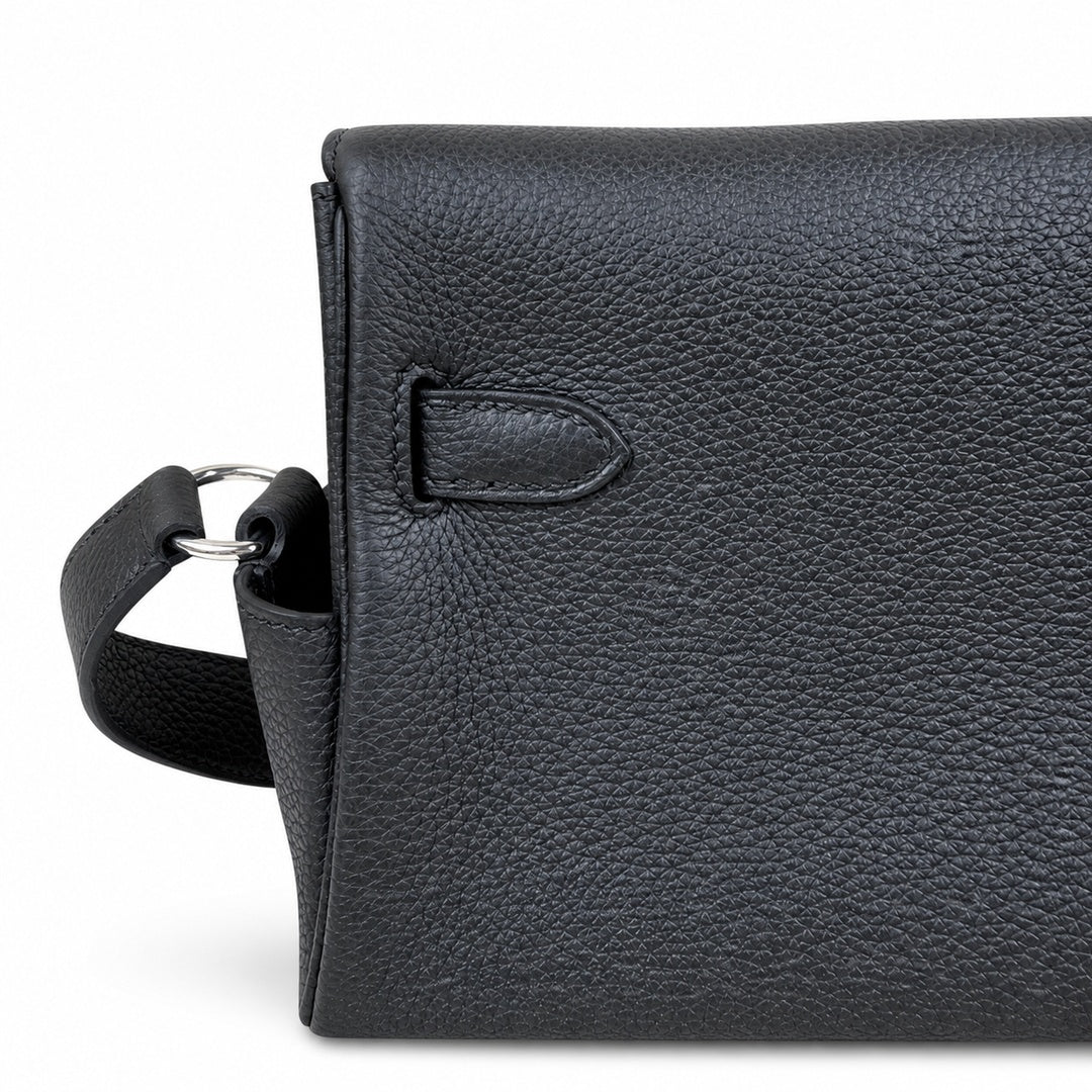 Kelly Messenger PM 27 Veau Togo, Noir, Palladium Hardware