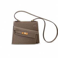 Hermès Kelly En Désordre 20cm Etoupe Epsom Calf Leather Gold Hardware