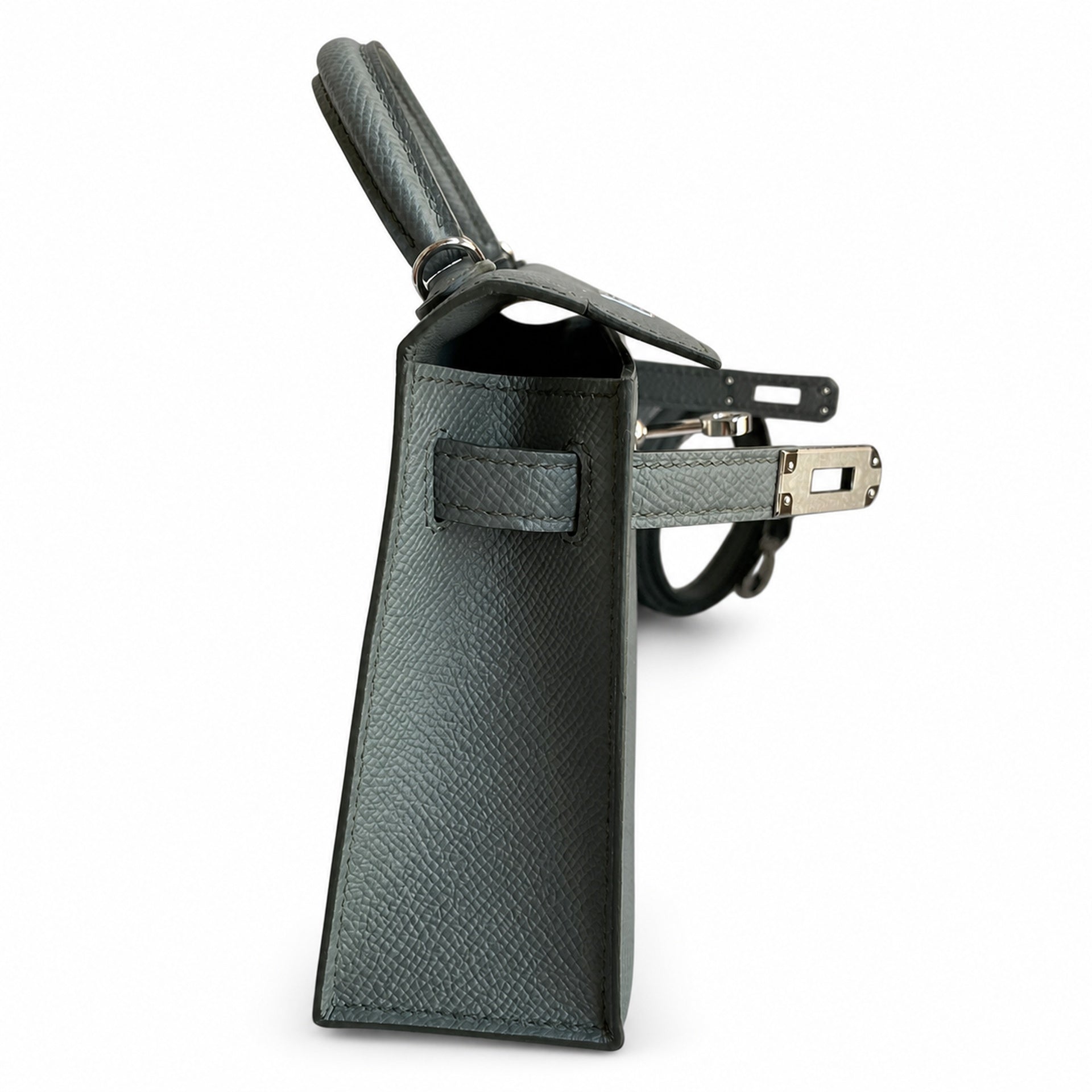 Hermès Kelly Sellier 19 Vert Amande Epsom Palladium Hardware