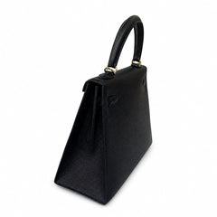 Hermès Kelly II 25cm Noir Epsom Calf Leather Gold Hardware