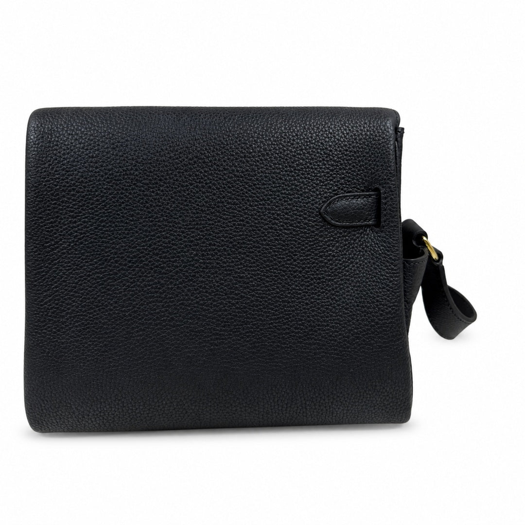 Hermès Kelly Messenger 27cm Noir Togo Calf Leather Gold Hardware