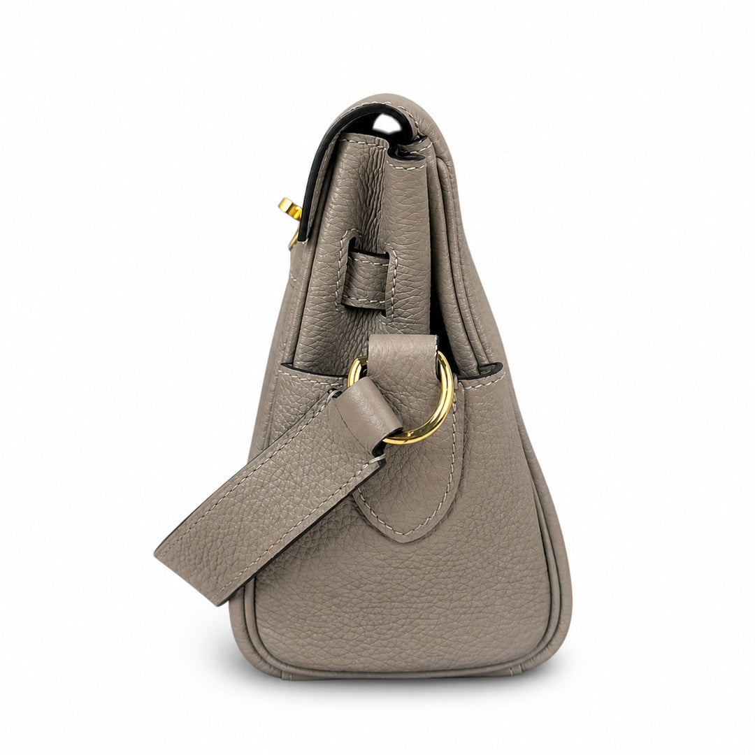 Kelly Messenger PM 27 Veau Togo, Gris Perle, Gold Hardware