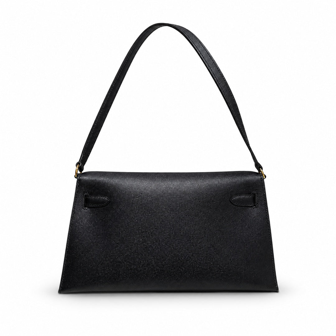 Hermès Kelly Elan Noir Epsom Calf Leather Gold Hardware