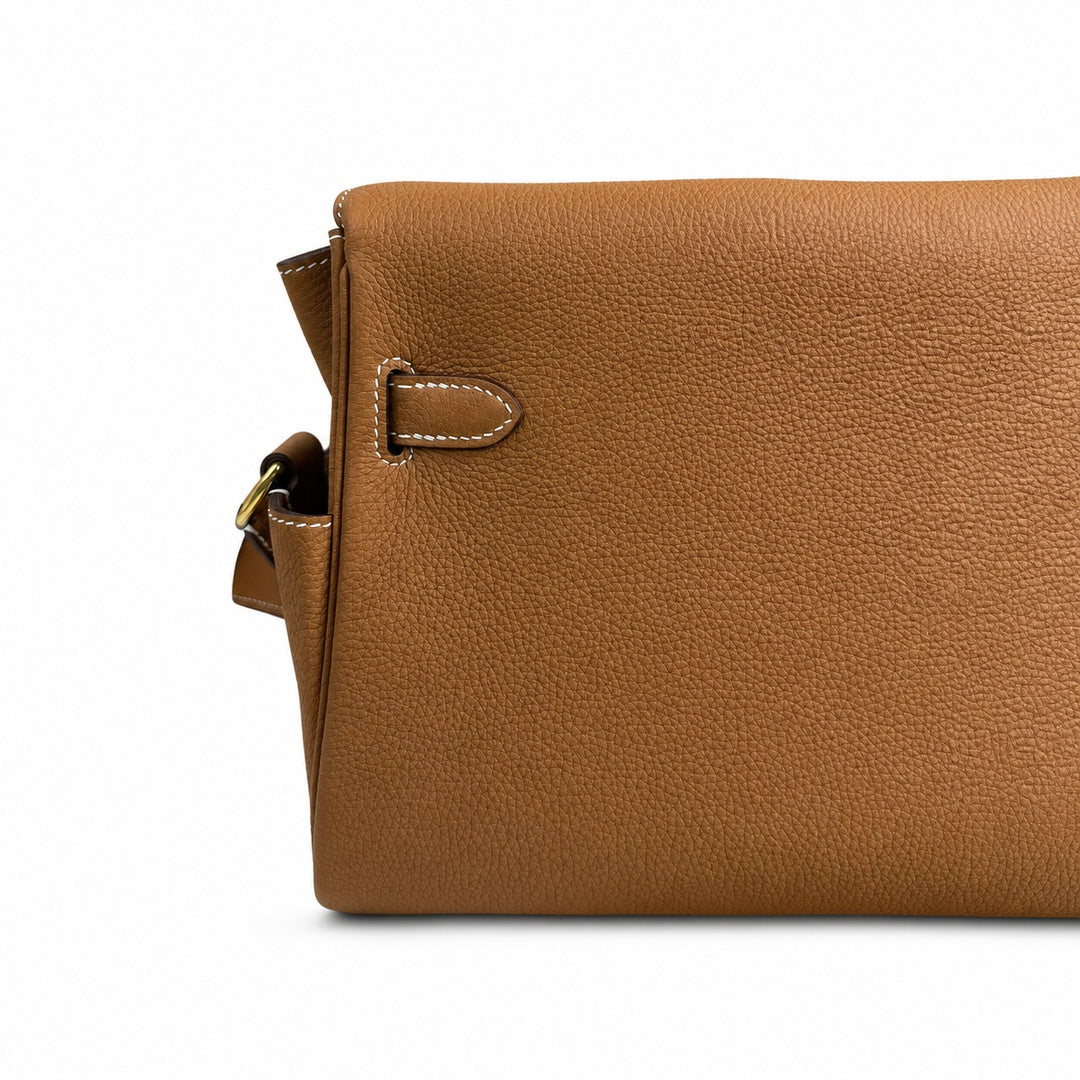 Kelly Messenger PM 27 Veau Togo, Gold, Gold Hardware