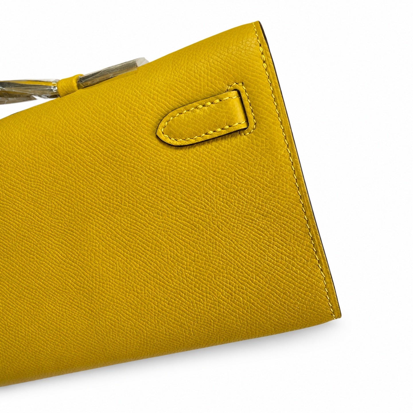 Hermès Kelly Cut 31 Clutch Epsom Leather Picture Amber Yellow