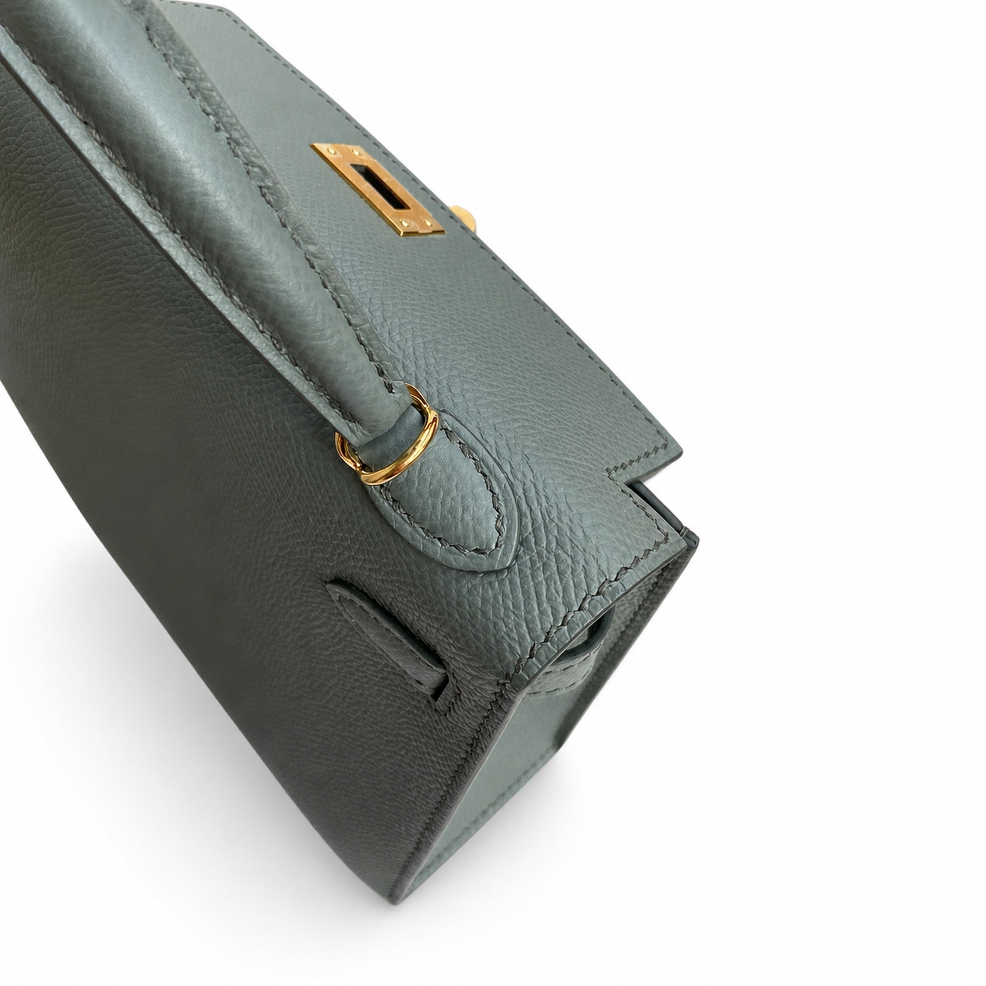 Hermès Kelly Sellier 19 Vert Amande Epsom Gold Hardware