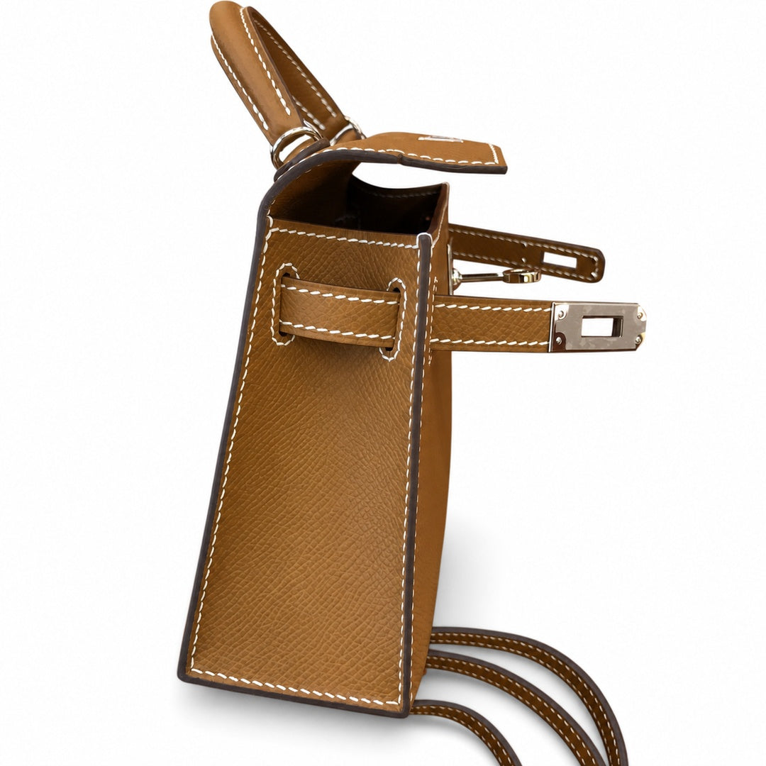 Hermès Kelly Sellier 19 Étoupe Epsom Palladium Hardware