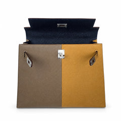 Hermès Kelly Sellier 25cm Sesame & Etoupe Epsom Calf Leather Palladium Hardware