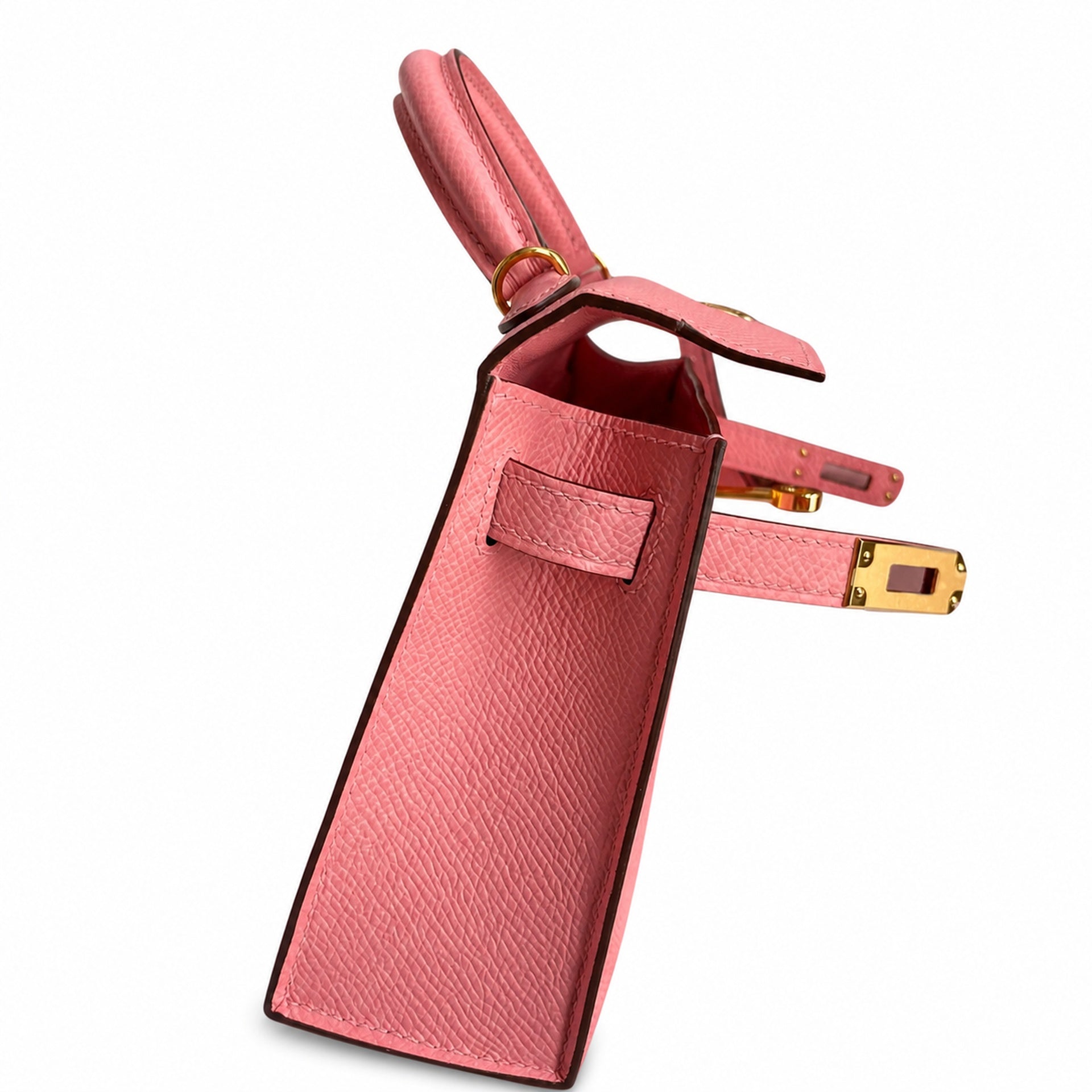 Hermès Kelly Sellier 19 Rose Confetti Epsom Gold Hardware