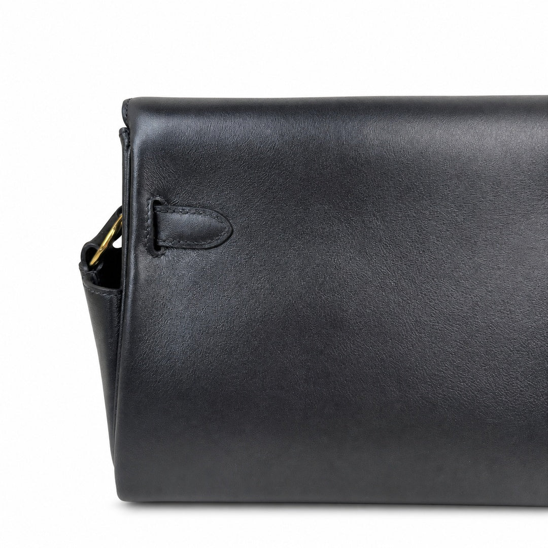 Kelly Messenger PM 27 Veau Togo, Noir, Gold Hardware